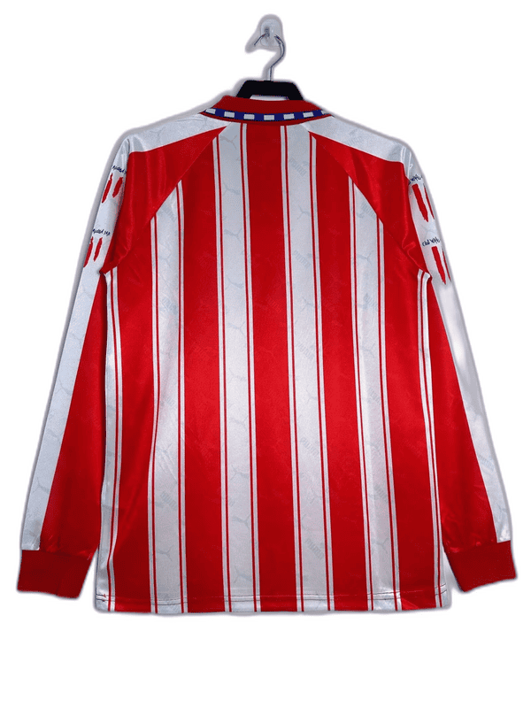 atletico madrid 94/95 i home jersey long sleeve retro version