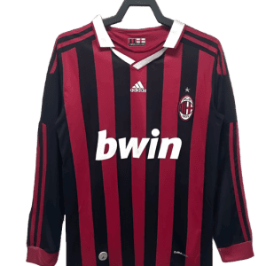AC Milan 09/10 I Home Jersey - Long Sleeve Retro Version