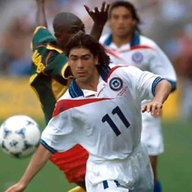 Chile 1998 Away Jersey - Retro Version - Back View