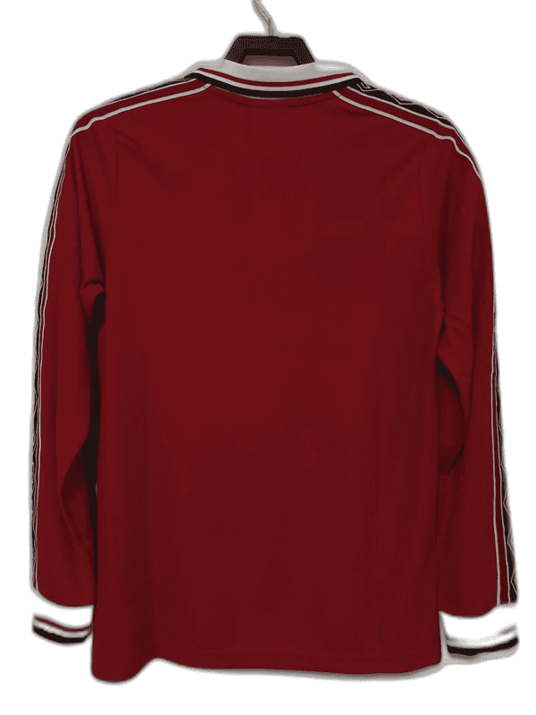 Manchester United 1998 I Home Jersey - Long Sleeve Retro Version - Image 2