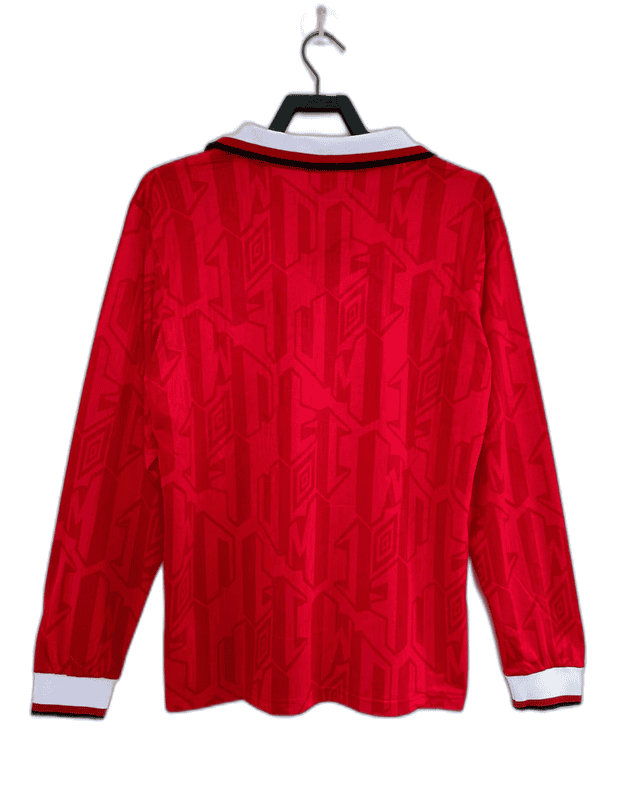 Manchester United 92/94 I Home Jersey - Long Sleeve Retro Version - Image 2