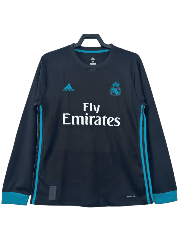 Real Madrid 17/18 II Away Jersey - Long Sleeve Retro Version