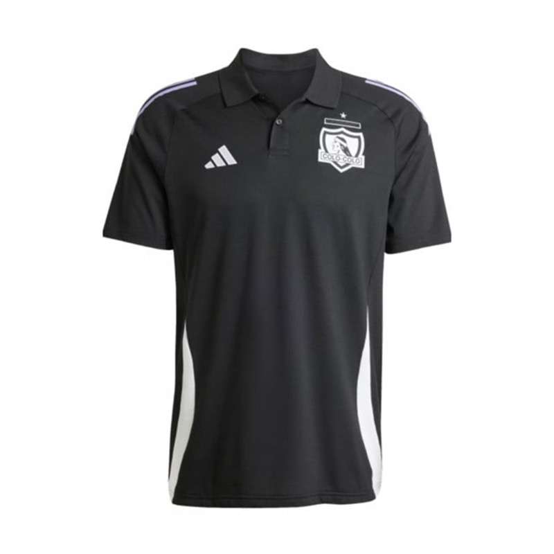 Colo Colo 2025/26 Black Polo Shirt - Men's - Front View