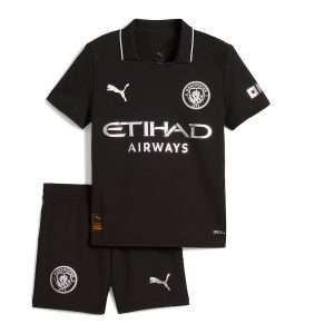 Manchester City 25/26 Away Jersey- Kids Kit