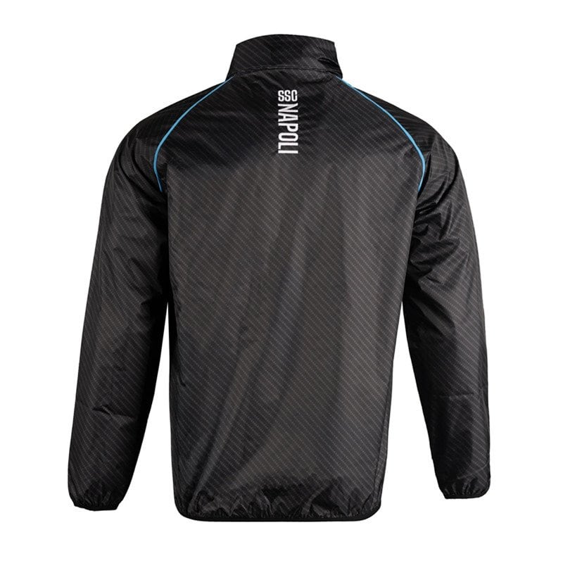 Napoli 25/26 Black Windbreaker Jacket - Back View