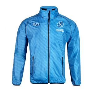 Napoli 25/26 Blue Windbreaker Jacket - Front View