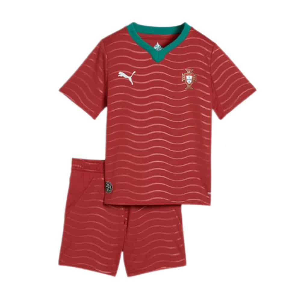 Portugal 2026 Home Jersey - Kids Kit - Front View