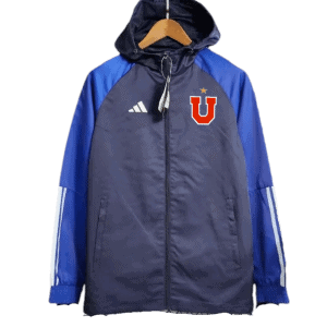 Universidad de Chile Training Windbreaker - Blue - Front View