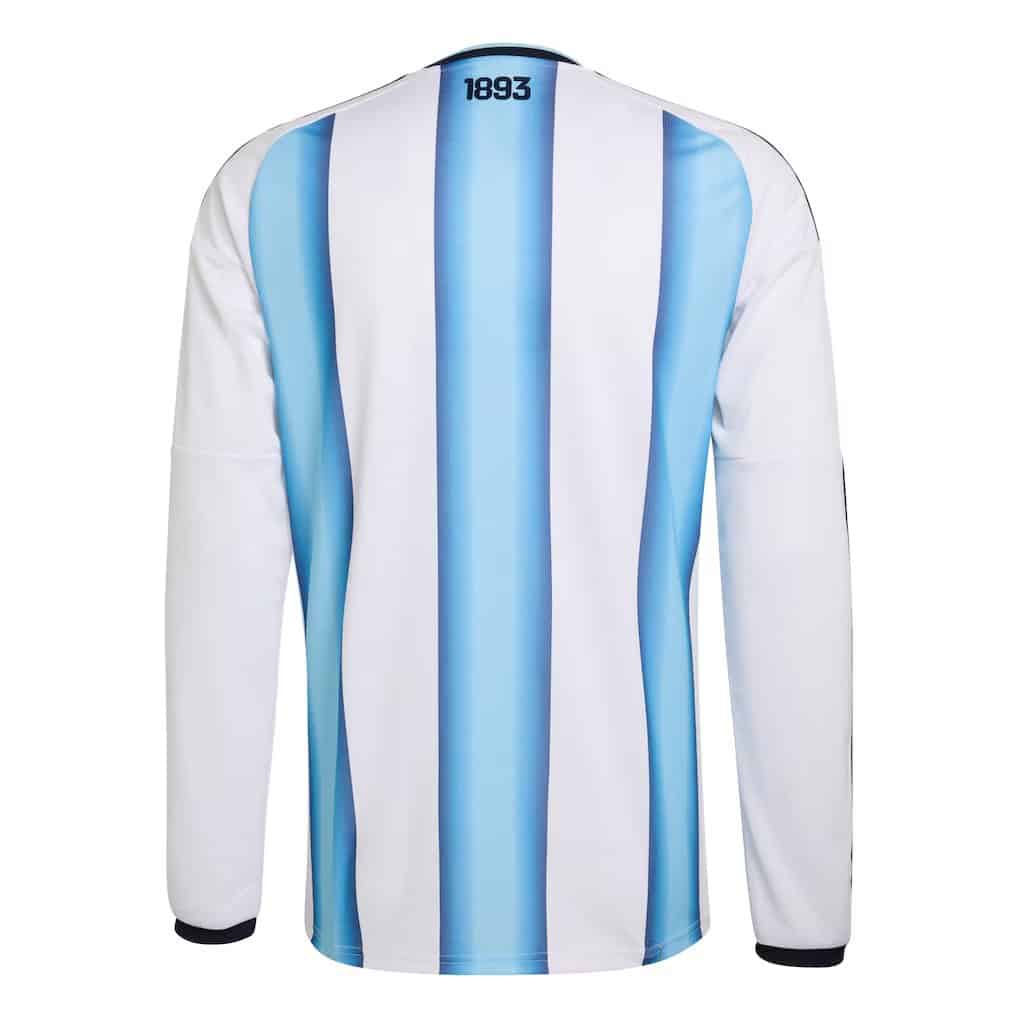 Argentina 2026 Home Jersey - Fan Version - Long Sleeves - Back View
