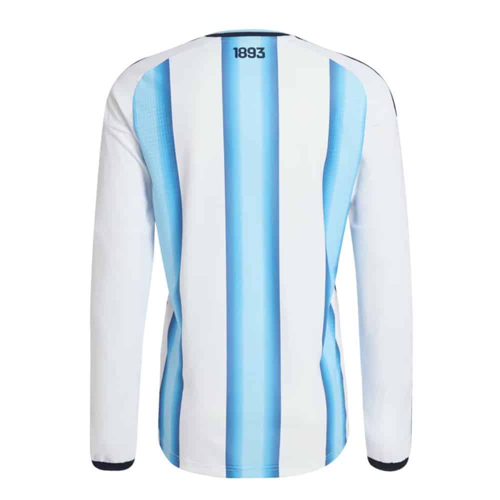 Argentina 2026 Home Jersey - Player Version - Long Sleeves - Back View