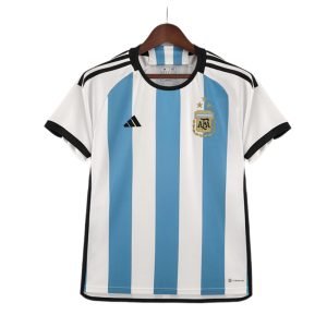 Argentina 22/23 3 Stars Home Jersey – Fan Version - Front View