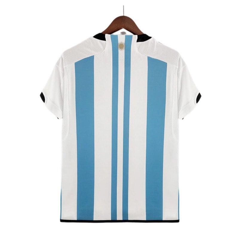 Argentina 22/23 3 Stars Home Jersey – Fan Version - Back View