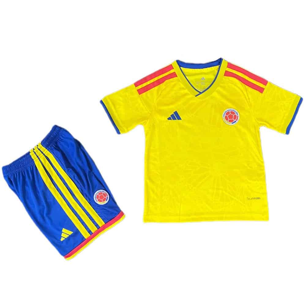 Colombia 2026 Home Jersey - Kids Kit - Front View