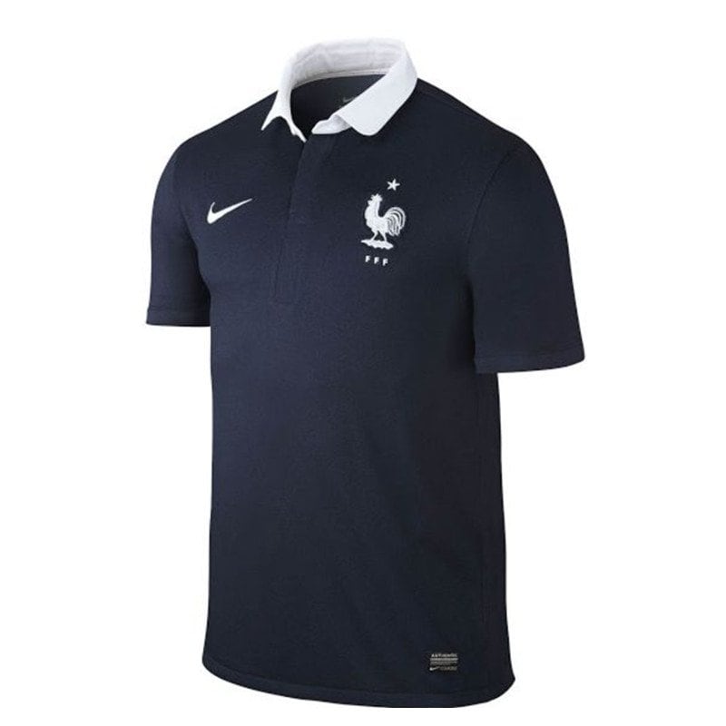 France 2014 Home Jersey - Retro Version - Front View