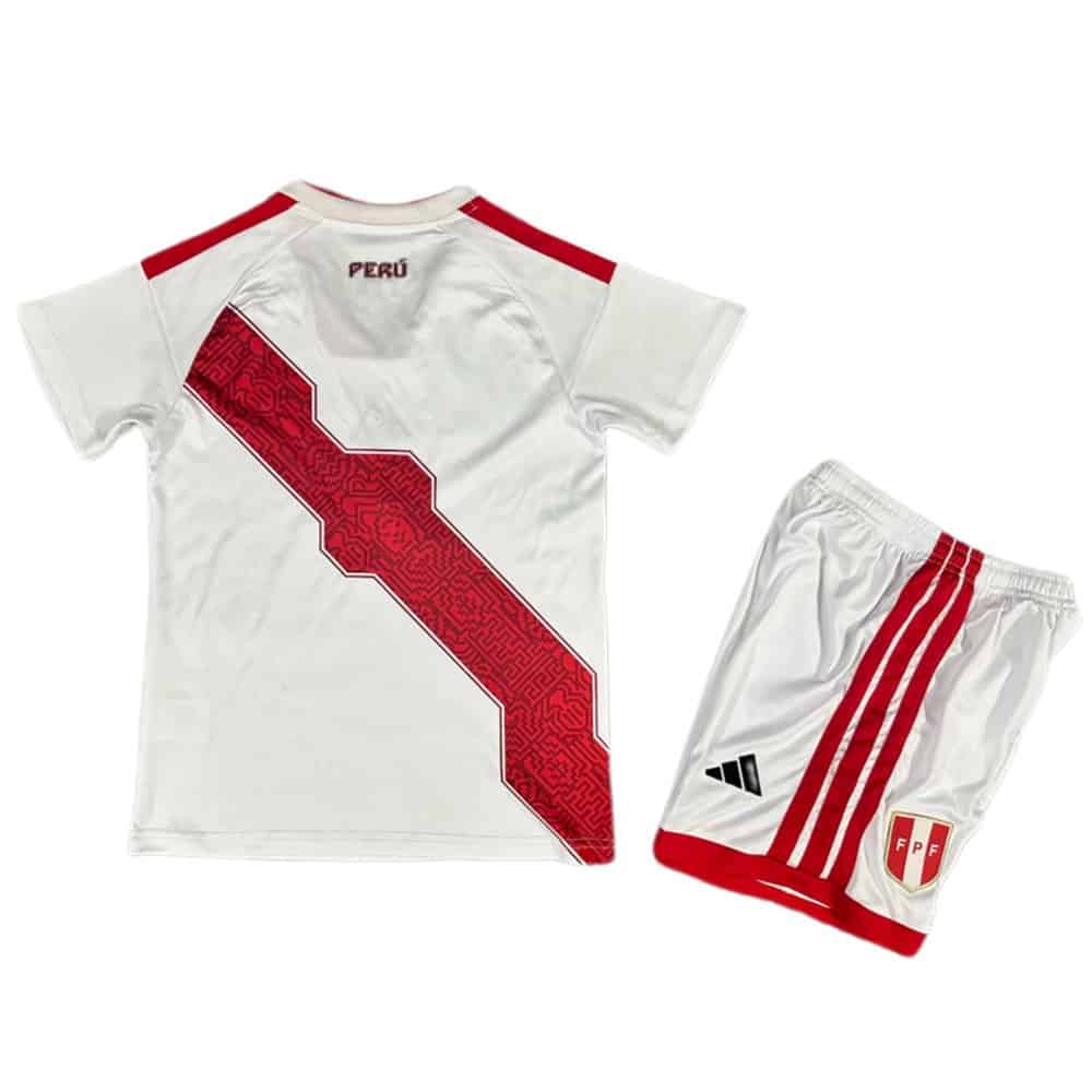 Peru 2026 Home Jersey - Kids Kit - Back View
