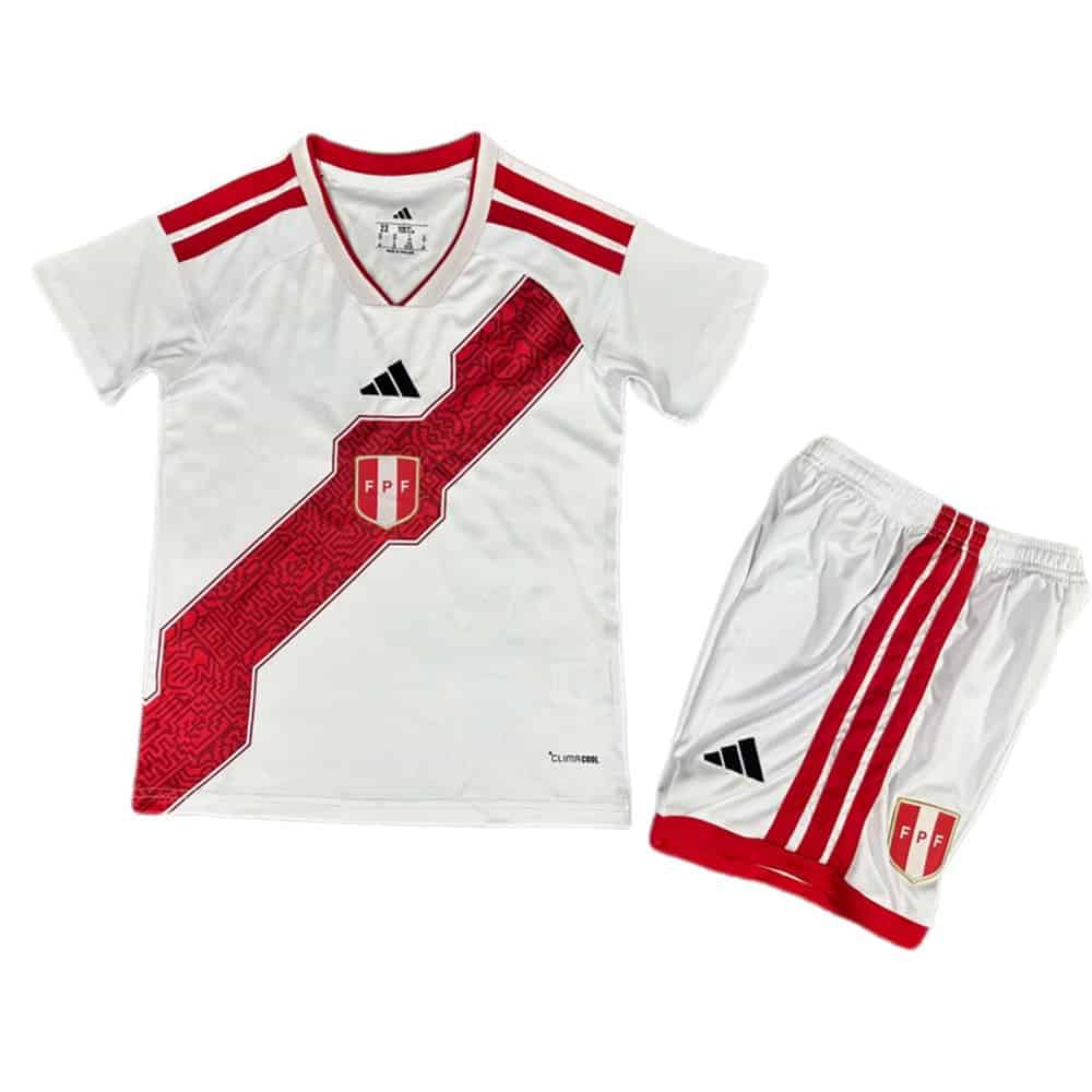 Peru 2026 Home Jersey - Kids Kit - Front View