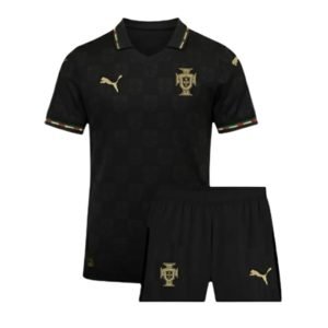 Portugal 25/26 Black Panther Special Jersey - kids Kit - Front View
