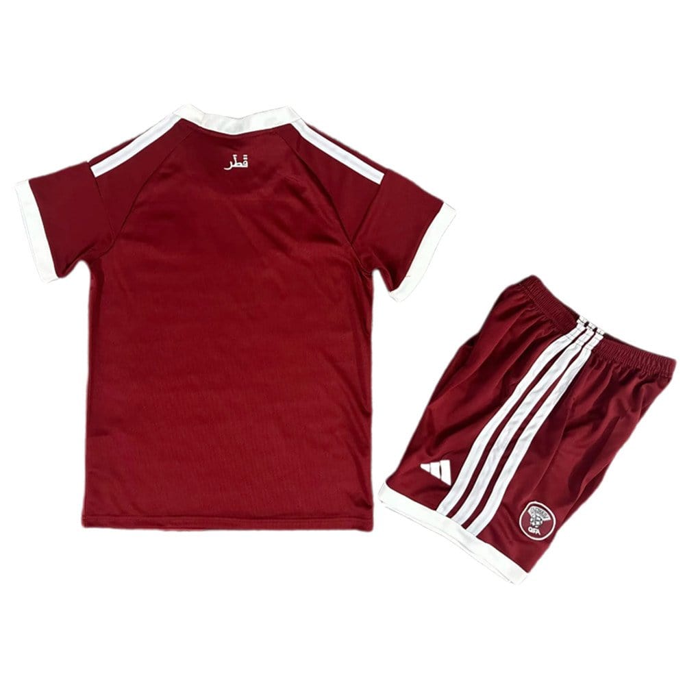 Qatar 2026 Home Jersey - Kids Kit - Back View