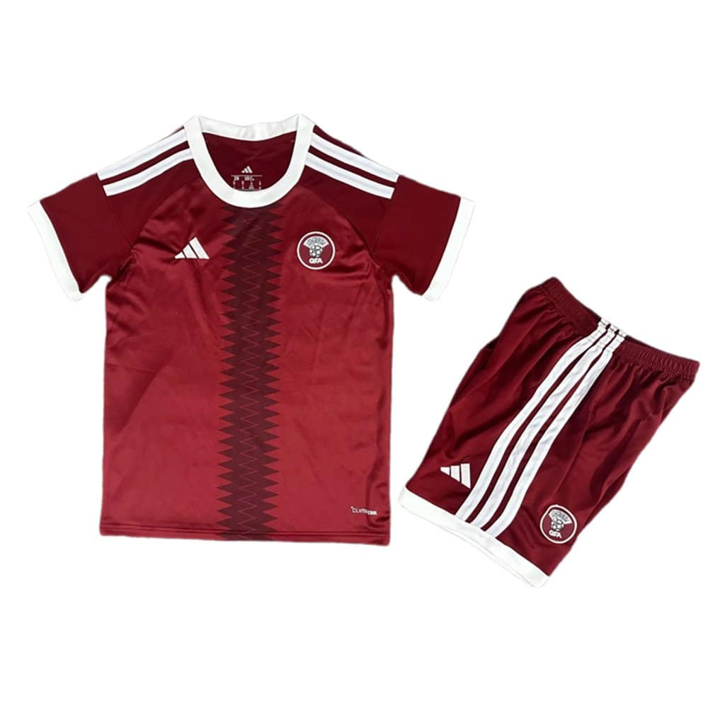 Qatar 2026 Home Jersey - Kids Kit - Front View