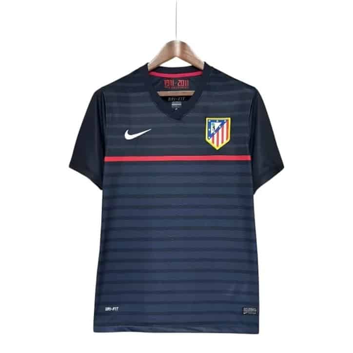 Atletico Madrid 11/12 Away Jersey - Retro Version - Front View