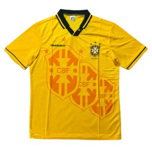 Brazil 1994 Home Jersey - Retro Version - Front View