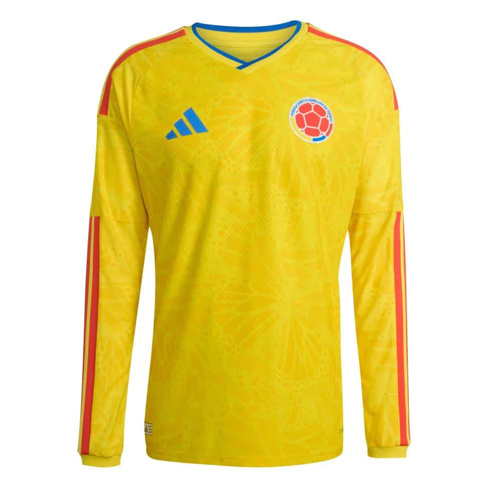 Colombia 2026 Home Long Sleeve Jersey - Player Version - Front View