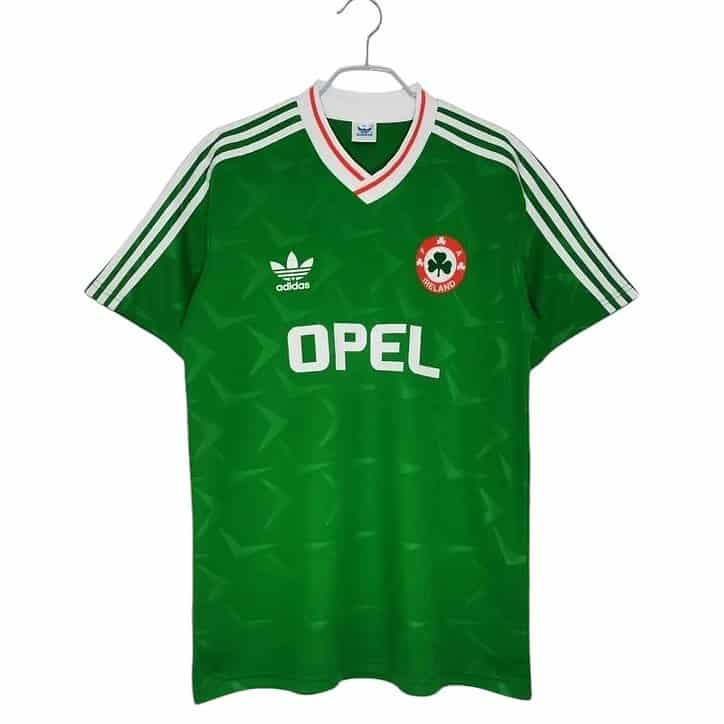 Ireland 1990 Home Jersey - Retro Version - Front View