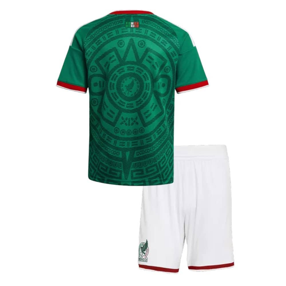 Mexico 2026 Home Jersey - Kids Kit - Back View