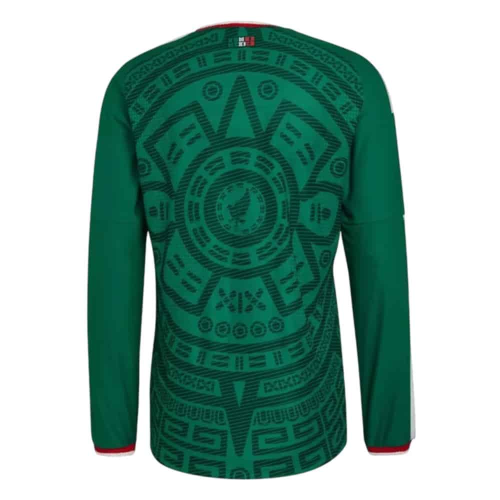 Mexico 2026 Home Long Sleeves Jersey - Player Version - Back View