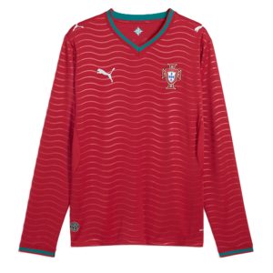 Portugal 2026 Home Long Sleeves Jersey - Fan Version - Front View