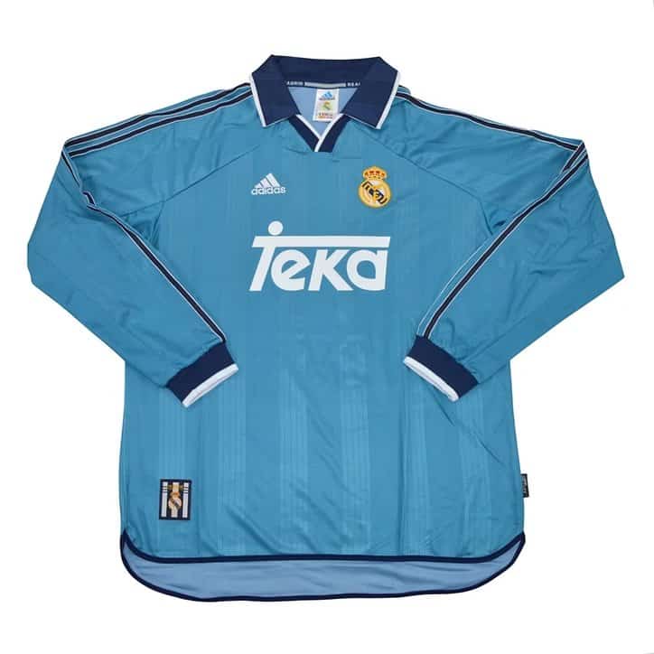 Real Madrid 99/01 Third Jersey - Long sleeves Retro Version - Front View