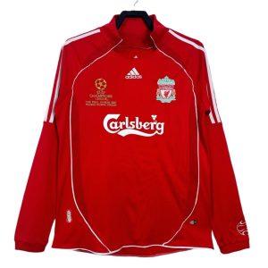 Liverpool 06/08  Home Jersey - Long Sleeve Retro Version