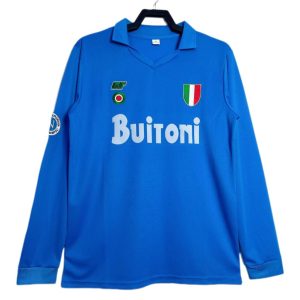 Napoli 87/88 Home Jersey - Long Sleeve Retro Version