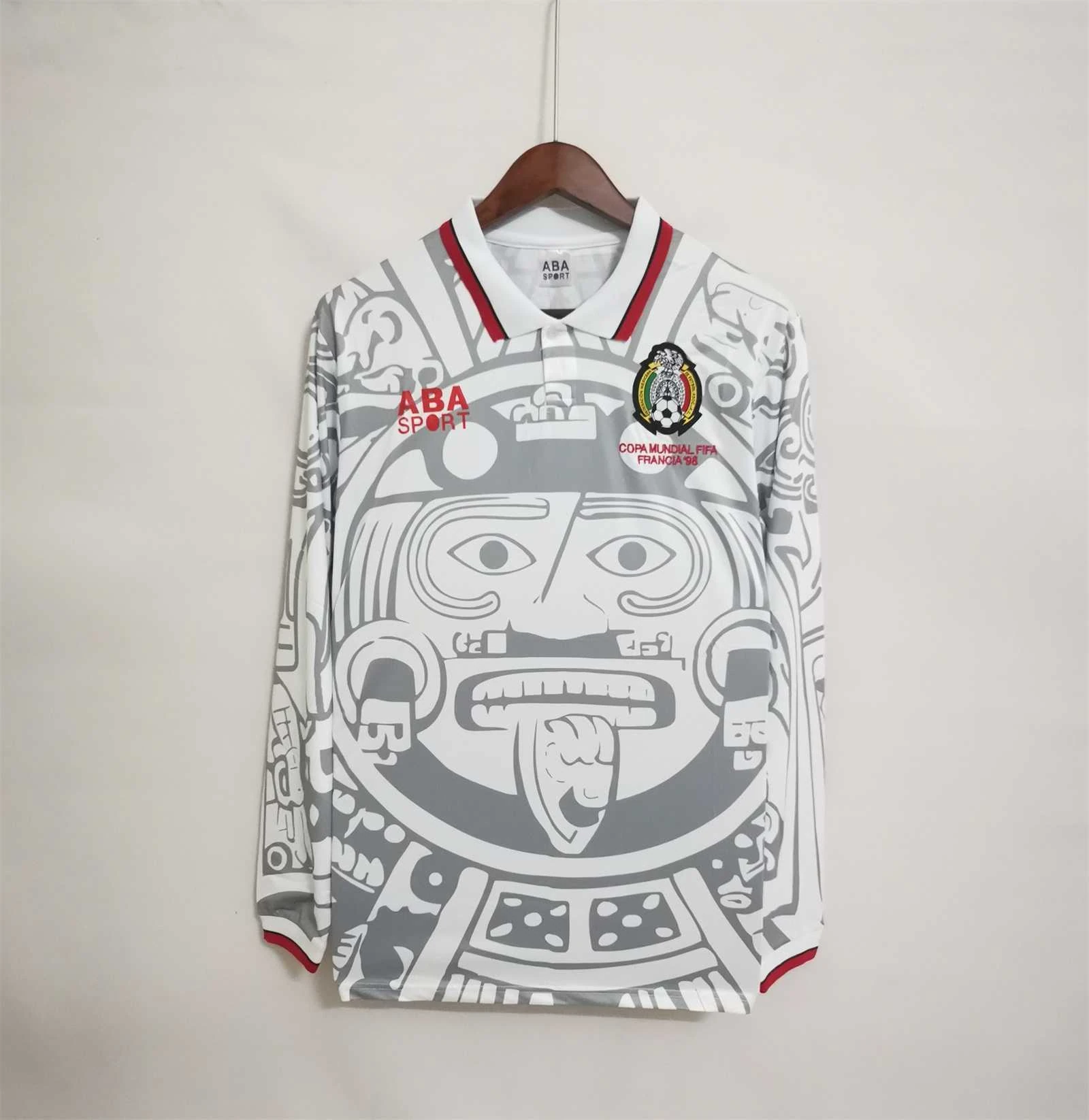 Mexico 1998 Away Jersey - Long Sleeve Retro Version
