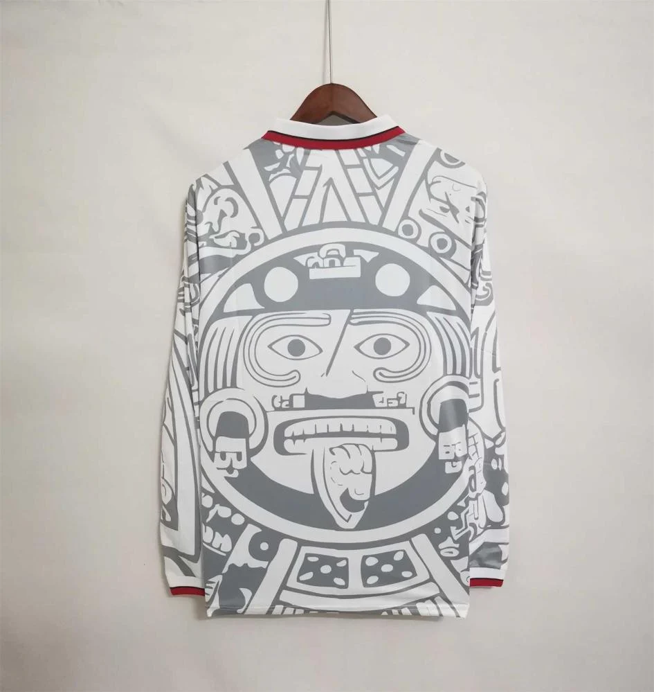 Mexico 1998 Away Jersey - Long Sleeve Retro Version - Image 2