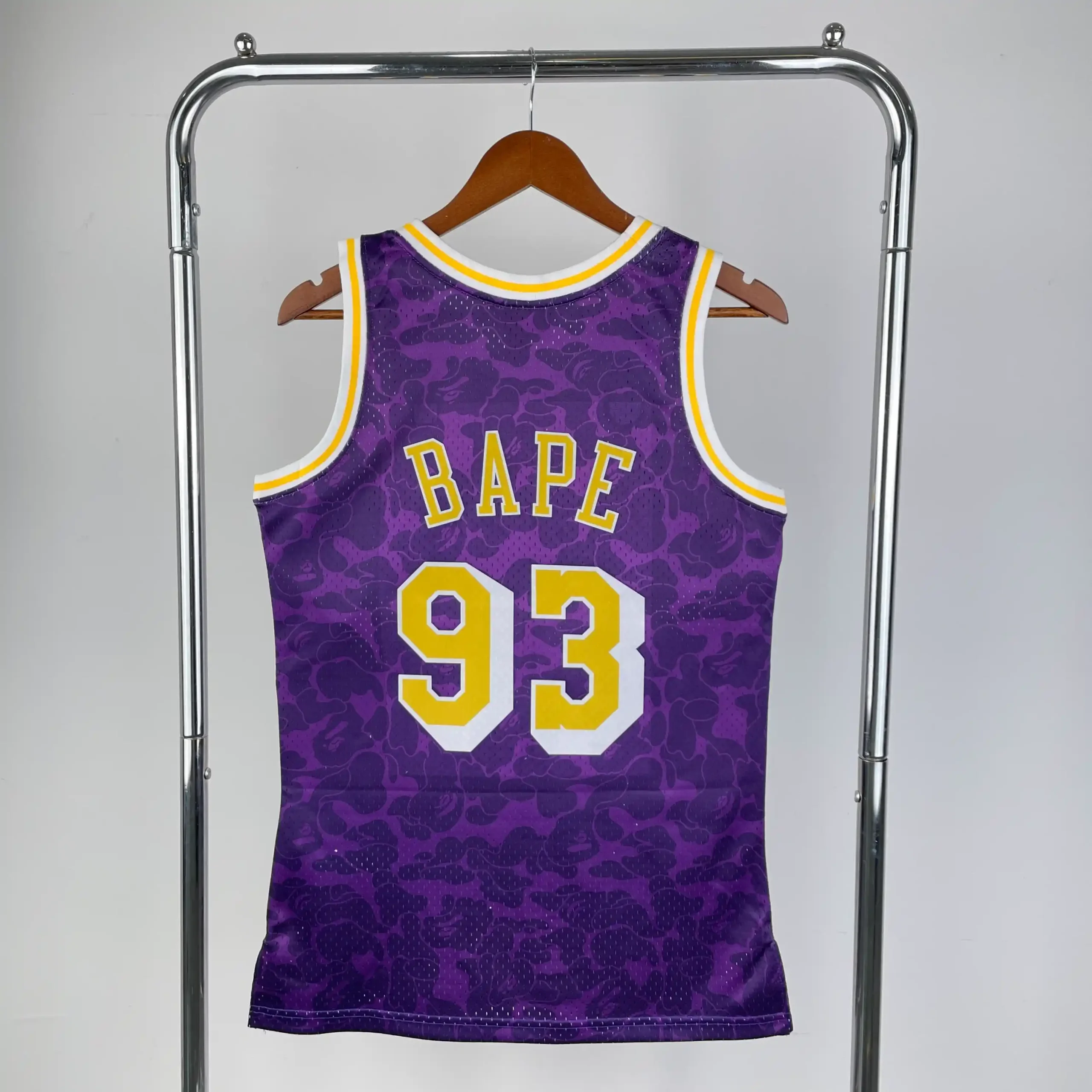 BAPE Collaboration Jersey - Lakers - Purple #93 Jersey - Image 3