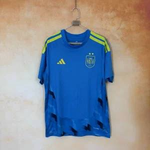 Spain 2026 Blue Goalkeeper 2 Stars Jersey - Fan Version - No 2026 Champion Patch