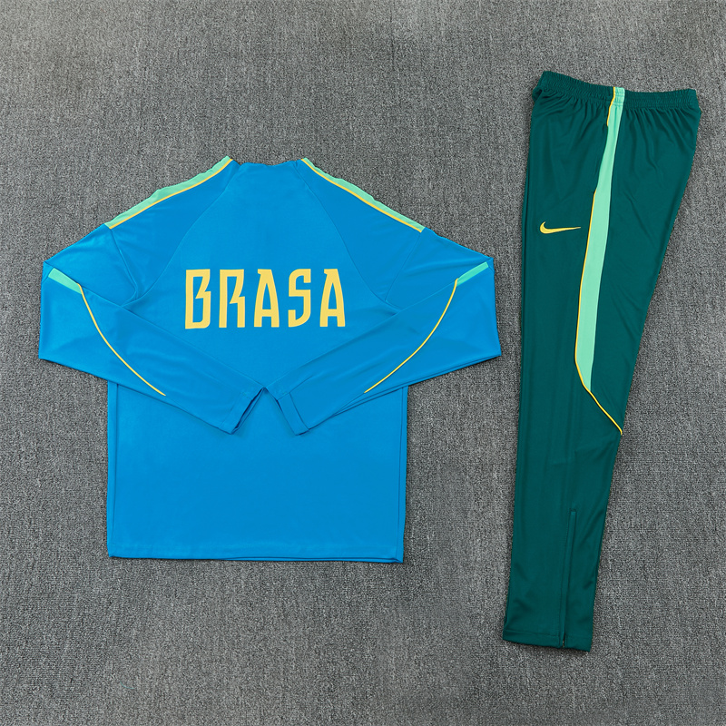 Brazil 26/27 Half-zip BlueTraining Kit - Image 3