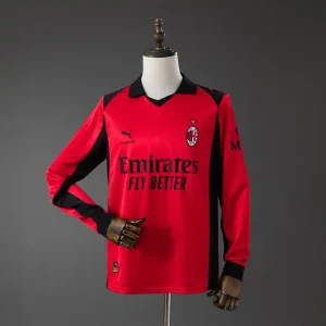 AC Milan x Slam Jam 25/26 Fourth Red Long Sleeve Jersey - Fan Version