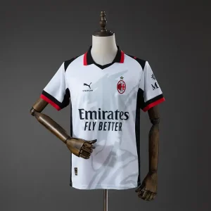 AC Milan x Slam Jam 25/26 Fourth White Jersey - Fan Version