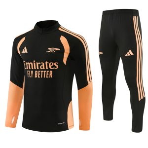 Arsenal 26/27 Half-zip Black Orange Training Kit