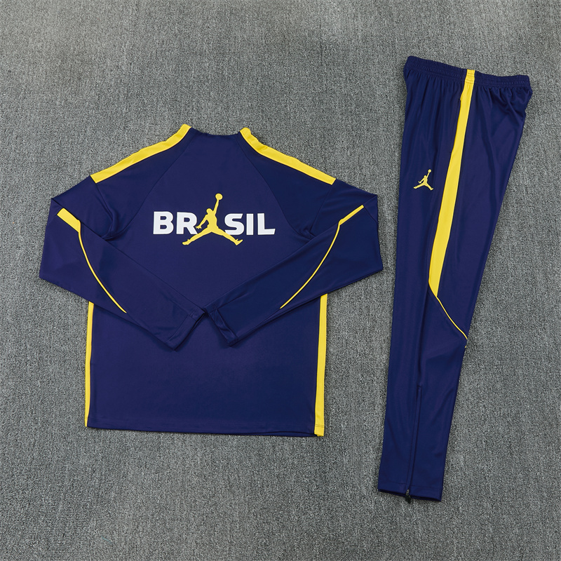 Brazil 26/27 Half-zip Dark BlueTraining Kit - Image 3
