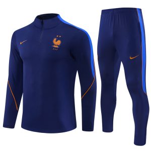France 26/27 Half-zip Dark Blue Training Kit