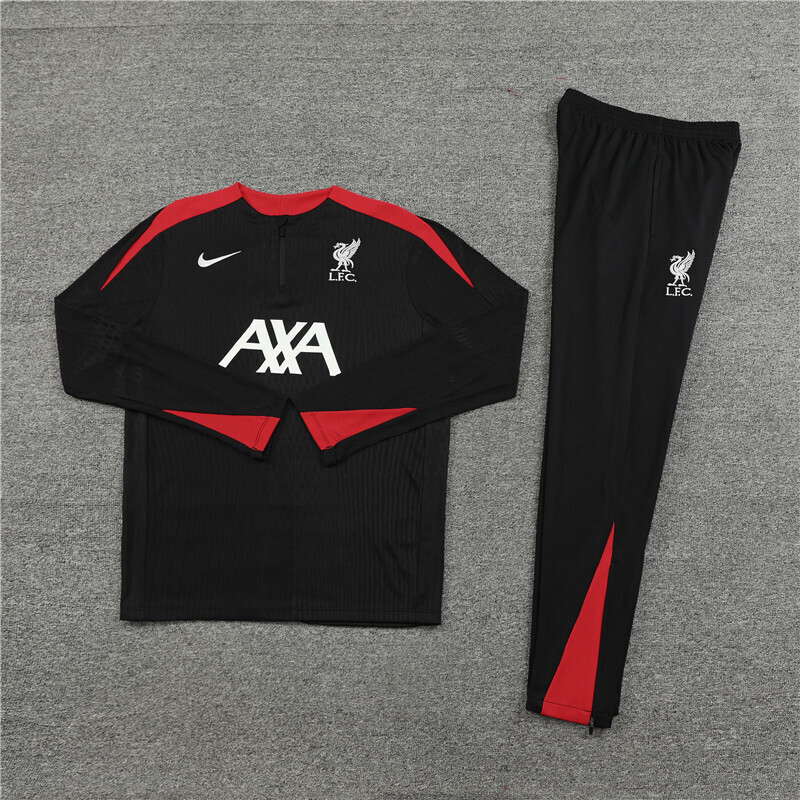 Liverpool 24/25 Half-zip Black Player Version Training Kit - Image 2