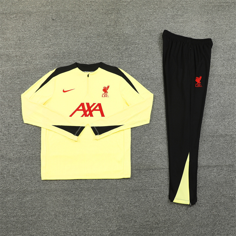 Liverpool 24/25 Half-zip Yellow Player Version Training Kit - Image 2