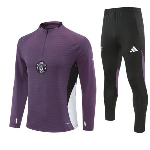Manchester United 25/26 Half-zip Purple Player Version Training Kit