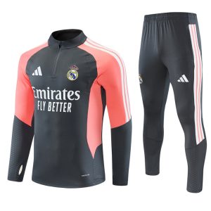 Real Madrid 26/27 Half-zip Gray-Red Training Kit