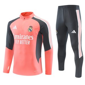 Real Madrid 26/27 Half-zip Red-Gray Training Kit