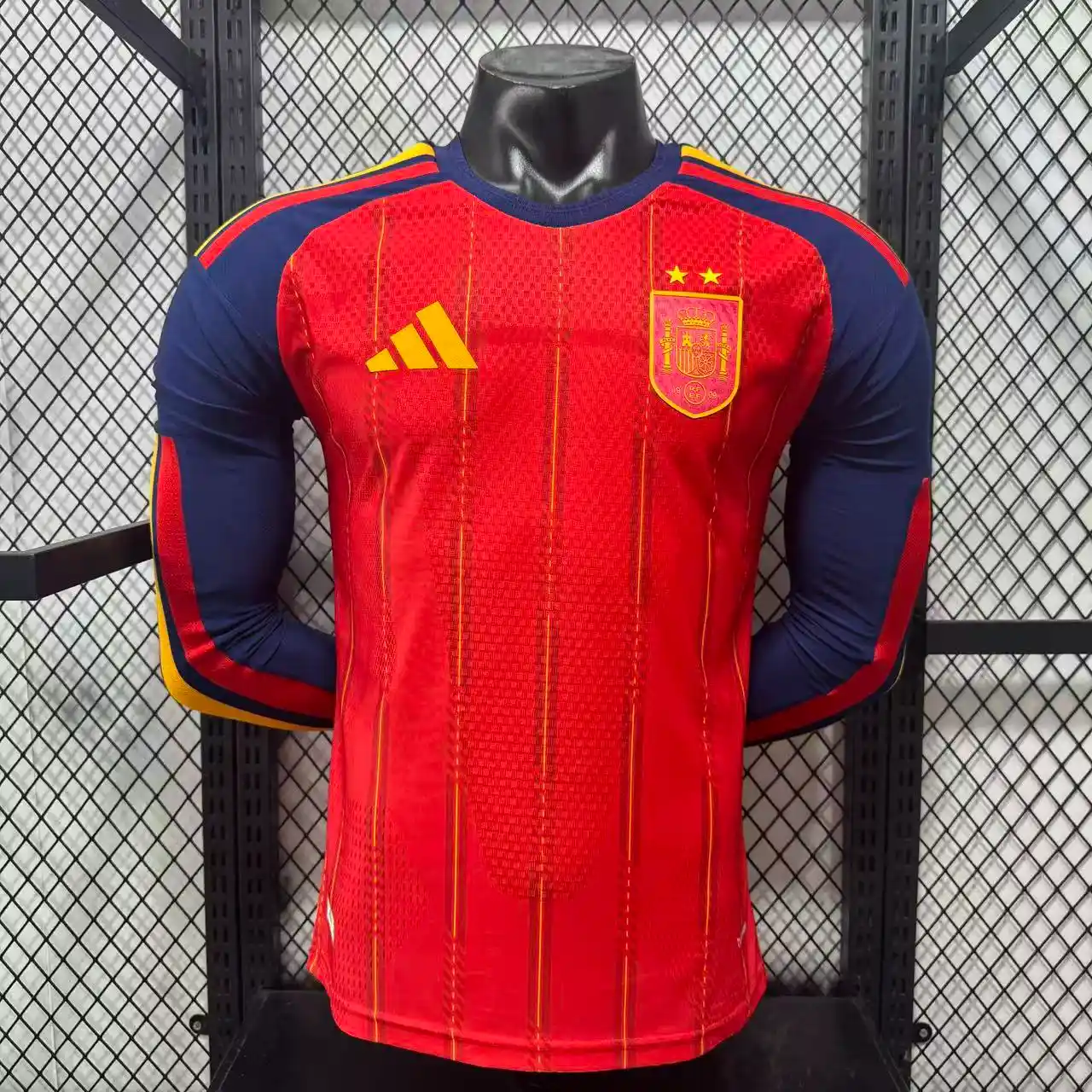 Spain 2026 Home 2 Stars Jersey - Long Sleeves Player Version