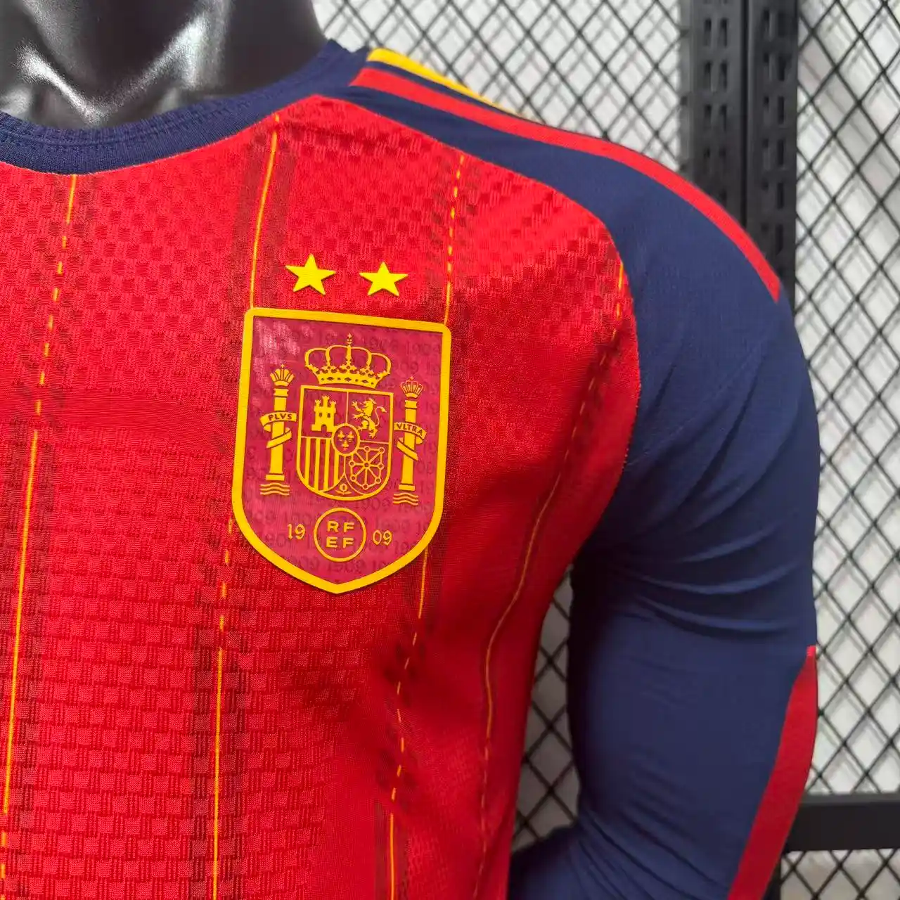 Spain 2026 Home 2 Stars Jersey - Long Sleeves Player Version - Image 2